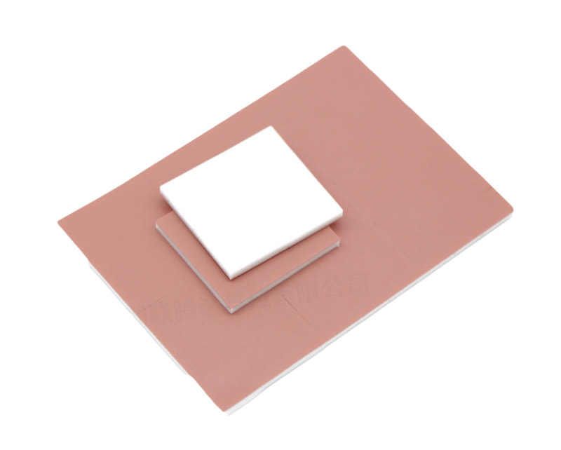 LA-DST120粉红色导热硅胶布+白色导热硅胶垫